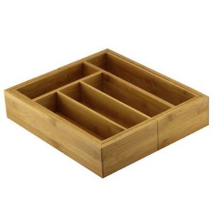Cooke & Lewis Harwick Bamboo Cutlery Tray, (H)60mm (W)335mm