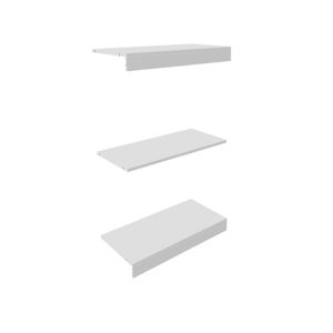 Image of Perkin Matt white Top base & shelf kit (W)575mm (D)480mm