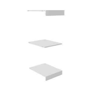 Image of Perkin Matt white Top base & shelf kit (W)475mm (D)480mm