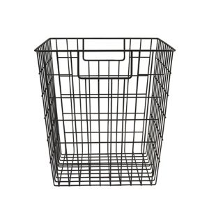 Image of Mixxit Wire Black Metal Storage basket (H)310mm (W)310mm