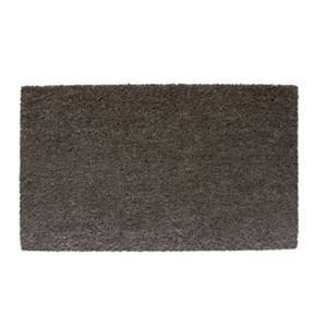 Image of Diall Plain printed Grey Coir Door mat (L)0.75m (W)0.45m