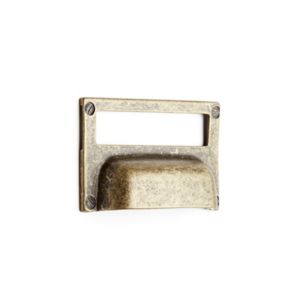 Image of Brass-plated Zamac Cabinet Handle (L)52mm