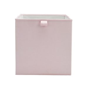 Image of Mixxit Pink Cardboard & polyester (PES) Storage basket (H)310mm (W)310mm