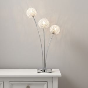 Image of Pallas Chrome effect Halogen Table lamp