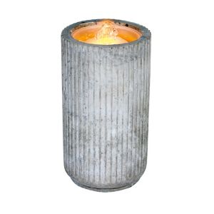 Image of Outdoor Living UK Concrete style cylinder Water feature