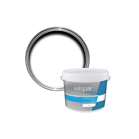 Valspar Trade White Matt Wall & ceiling paint 10L | Departments | DIY ...