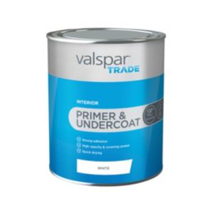Image of Valspar Trade White Metal & wood Primer & undercoat 1L