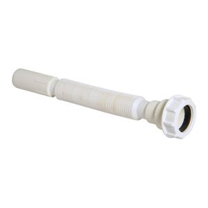 Image of FloPlast Compression Flexible waste tube (Dia)40mm White