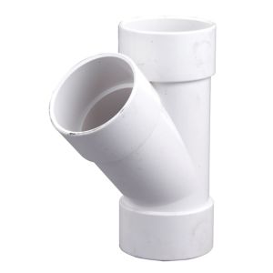 Image of FloPlast White Solvent weld 45° Waste pipe Branch (Dia)32mm