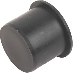 Image of FloPlast Black Push-fit Waste pipe Access plug (Dia)32mm