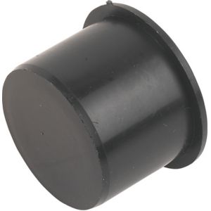 Image of FloPlast Black Push-fit Waste pipe Access plug (Dia)40mm
