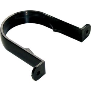 Image of FloPlast Black Half round Gutter clip (L)113mm (Dia)68mm