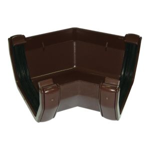 Image of FloPlast Brown Square 135° Gutter angle (Dia)114mm