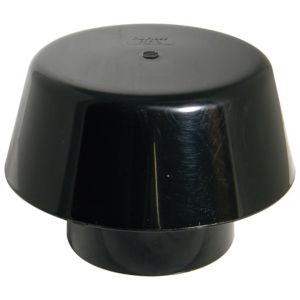 Image of FloPlast Black Push-fit Waste Pipe cowl (Dia)110mm