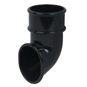 Image of FloPlast Miniflo Black Round Gutter shoe (Dia)50mm