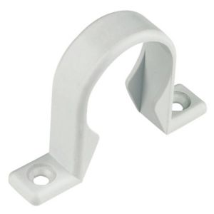 Image of FloPlast White Push-fit Waste pipe Clip (Dia)32mm Pack of 3