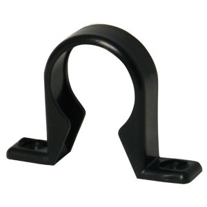Image of FloPlast Black Push-fit Waste pipe Clip (Dia)32mm Pack of 3