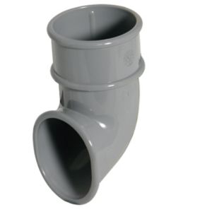Image of FloPlast Miniflo Grey Round Gutter shoe (Dia)50mm
