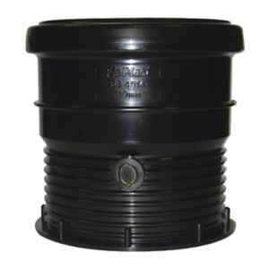 Image of FloPlast Ring Seal Soil Coupling (Dia)110mm Black