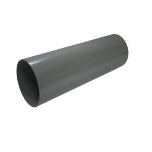 Image of FloPlast Ring Seal Soil Single socket pipe (Dia)110mm Grey