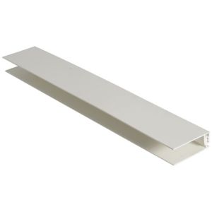 Image of Smooth White PVC Edge trim (L)4m (W)100mm (T)9mm