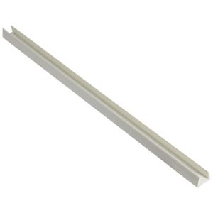 Image of Smooth White PVC Edge trim (L)2.5m (W)14mm (T)23mm