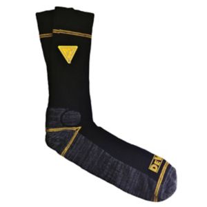 Image of DeWalt Black Socks Size 7-11 2 Pairs