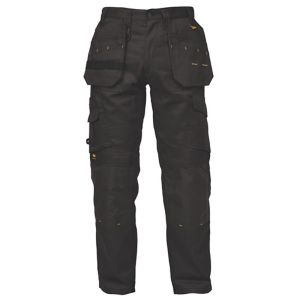 Image of DeWalt Pro Tradesman Black Trousers W38" L33"