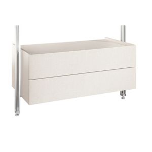 Image of Spacepro Relax Cream linen effect Drawer box (H)380mm (W)900mm (D)500mm