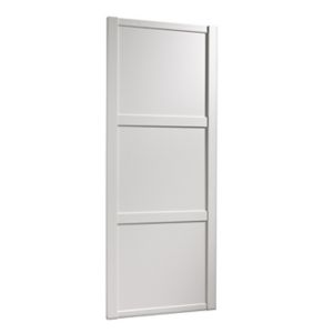 Image of Shaker White Sliding Wardrobe Door (H)2220mm (W)610mm