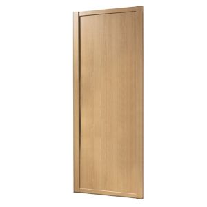 Image of Shaker Natural oak effect Sliding Wardrobe Door (H)2220mm (W)762mm
