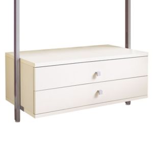 Image of Spacepro Aura White Large Drawer kit (H)350mm (W)900mm (D)500mm