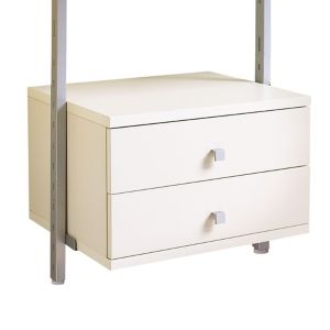 Image of Spacepro Aura White Small Drawer kit (H)350mm (W)550mm (D)500mm