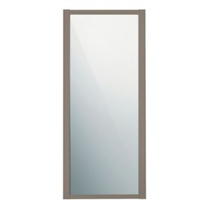 Image of Shaker Stone grey Mirrored Sliding Wardrobe Door (W)914mm