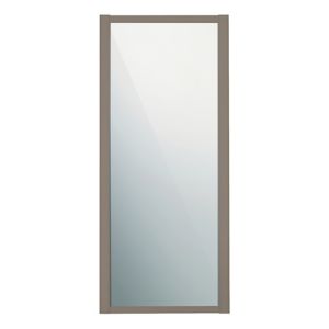 Image of Shaker Stone grey Mirrored Sliding Wardrobe Door (W)762mm