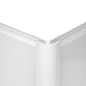 Image of Vistelle White Panel external corner joint (L)2500mm