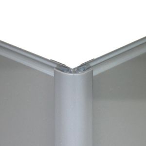 Image of Vistelle Grey Panel external corner joint (L)2500mm