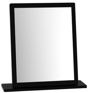 Image of Swift Noire High gloss Black Framed Mirror (H)510mm (W)480mm