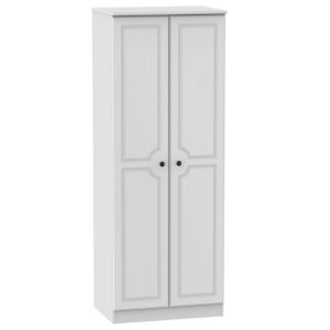 Image of Polar White Double Wardrobe (H)1970mm (W)740mm (D)530mm