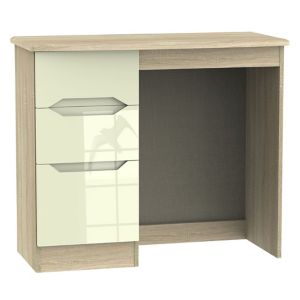 Image of Monte carlo Cream oak effect 3 Drawer Dressing table (H)800mm (W)930mm (D)410mm