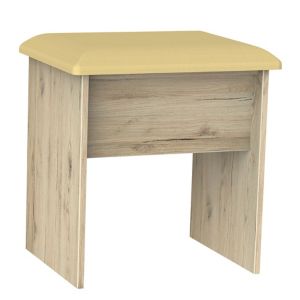 Image of Como Grey Oak effect Dressing table stool (H)510mm (W)480mm (D)380mm