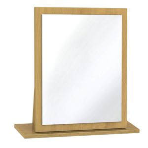 Image of Swift Montana Oak effect Framed Mirror (H)510mm (W)480mm