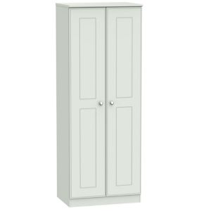 Image of Lugano Grey Double Wardrobe (H)1970mm (W)740mm (D)530mm