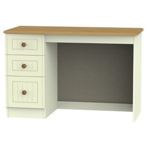 Image of Warwick Matt cream oak effect 3 Drawer Desk (H)795mm (W)1200mm (D)540mm