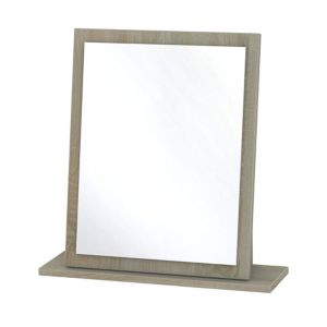 Image of Nantes Oak effect Framed Rectangular Mirror (H)505mm (W) 480mm