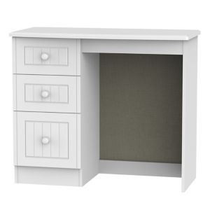 Image of Warwick Matt white 3 Drawer Desk (H)795mm (W)930mm (D)415mm