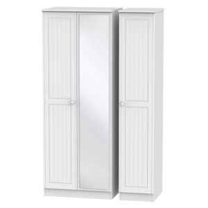 Image of Warwick Contemporary Matt white Tall Triple Wardrobe (H)1970mm (W)1110mm (D)530mm