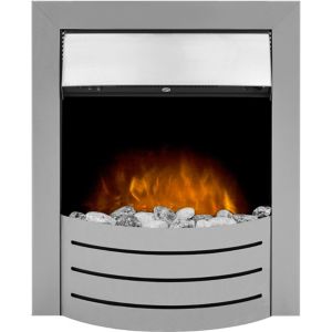 Image of Adam Comet Brushed steel LED Manual control Electric fire
