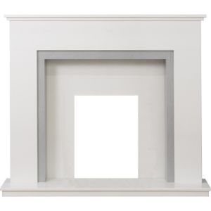 Image of Adam Morella Sparkly white & Sparkly grey Micro marble Surround