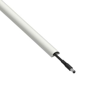 Image of D-Line White 20mm Half-round Trunking length (L)1m Pack of 4